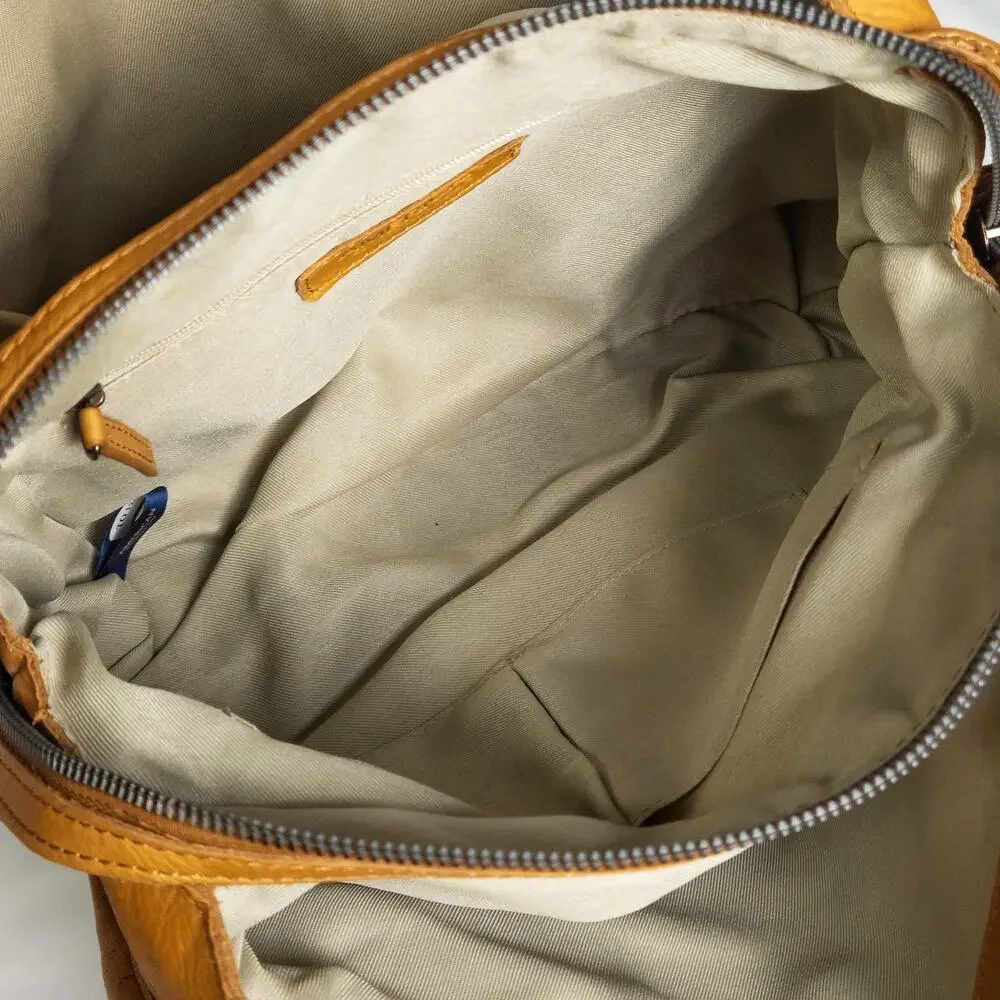 American Leather Co Lenox Triple Entry Structured Satchel Quiet Luxury NWT